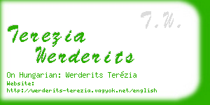 terezia werderits business card